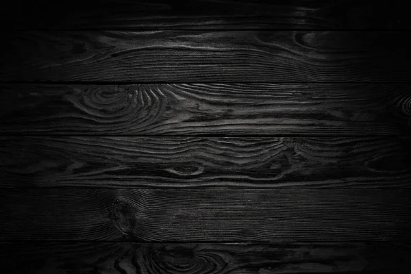 Fond en bois noir — Photo