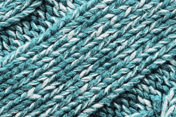 Текстура синего вязаного свитера . — стоковое фото
