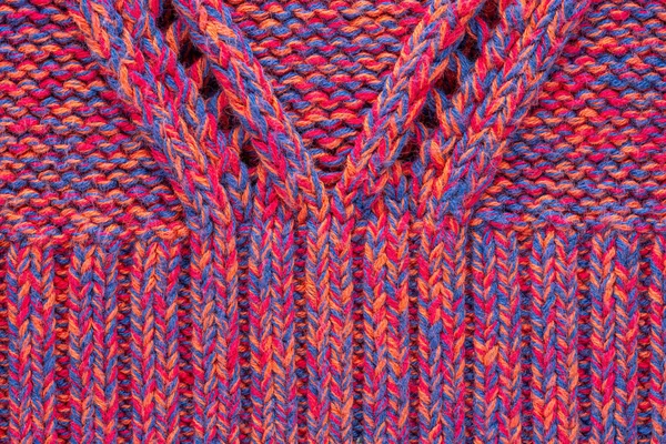 Розовая меланжевая текстура свитера — стоковое фото