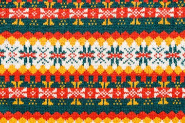 Renkli Noel süveteri dokusu