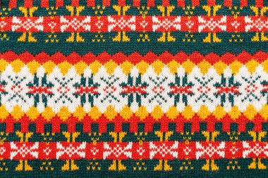 Renkli Noel süveteri dokusu