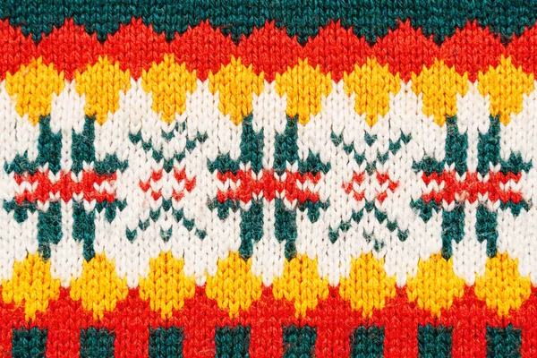 Kleurrijke kerst trui textuur — Stockfoto
