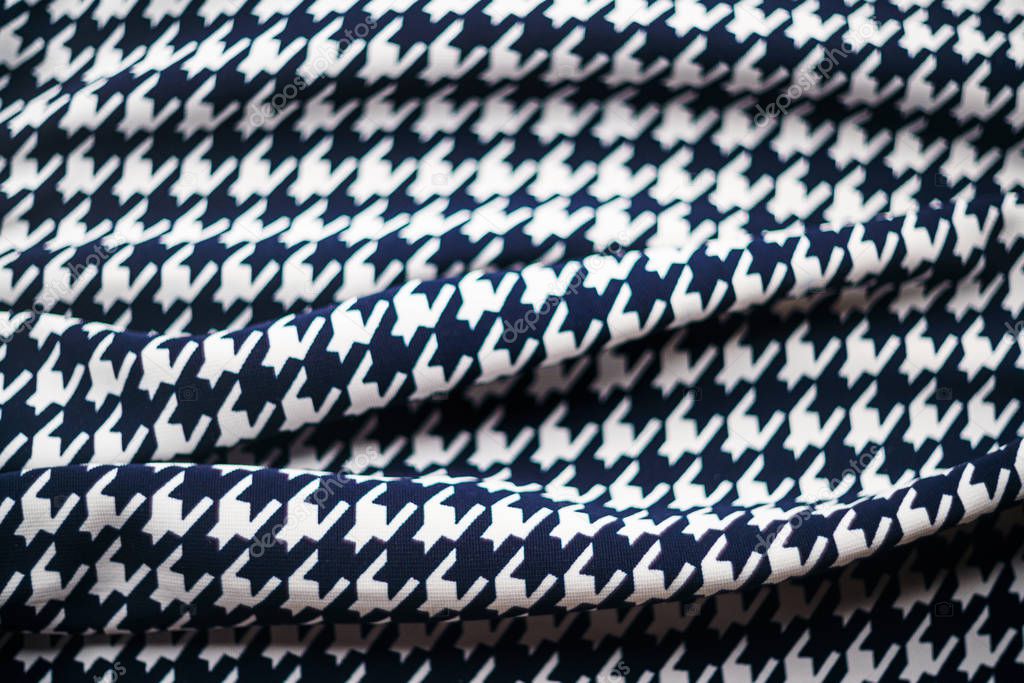 Fabric with goose foot pattern.