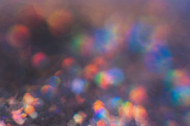 Mevsimlik gökkuşağı Bokeh arka ışık çokgen desenli