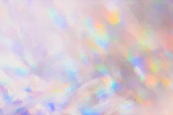 Blured 光の虹は 光の多角形のアクセントと背景のボケ味 — ストック写真