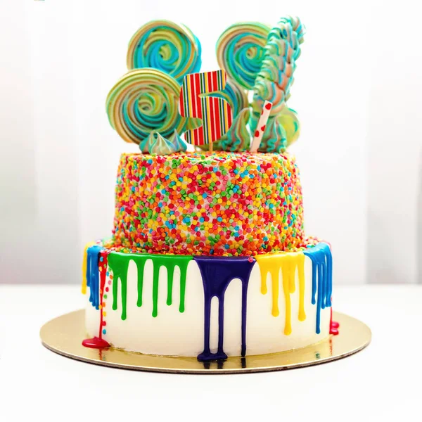 Bright cake for the birthday child