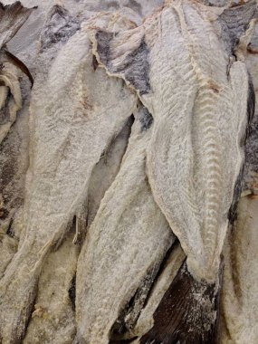 Bacalhau tuzlu morina balığı, Kurutulmuş tuzlanmış morina