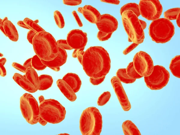 Rendering delle cellule del sangue — Foto Stock