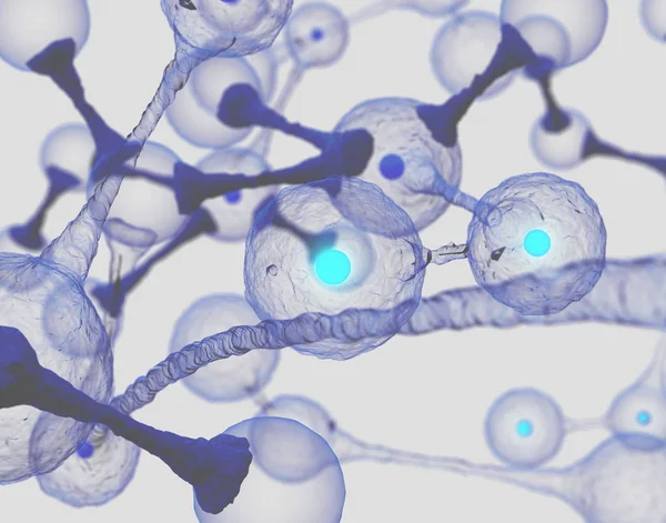 Mikrobiyoloji molekülleri kavramı — Stok fotoğraf