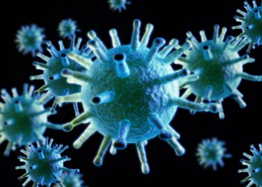 Virus Bacterias render