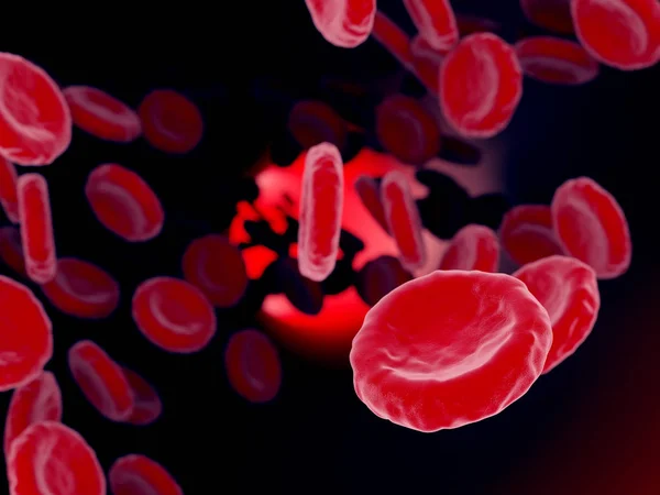Vykreslení krevních buněk — Stock fotografie