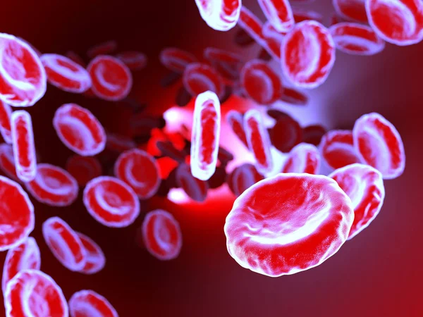 Rendering delle cellule del sangue — Foto Stock