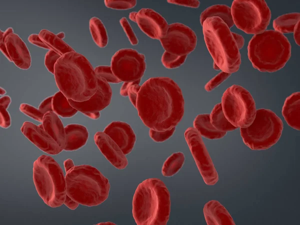 Rendering delle cellule del sangue — Foto Stock