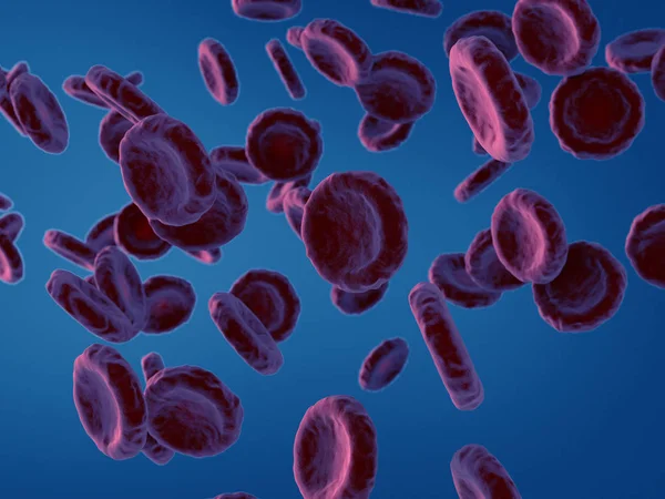 Rendering delle cellule del sangue — Foto Stock