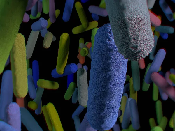 Gut bacterias microbiome — Stock Photo, Image