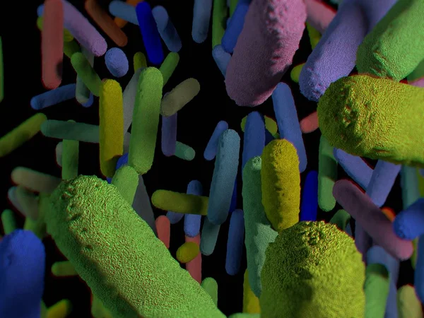 Microbioma de bacterias intestinales —  Fotos de Stock