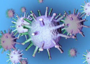 Virus Bacterias render