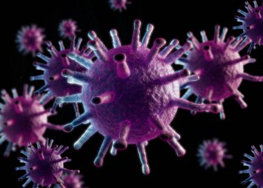 Virus Bacterias render