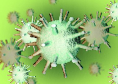Virus Bacterias render