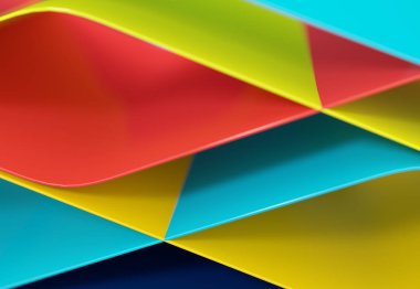 Soyut dalgalı şekiller