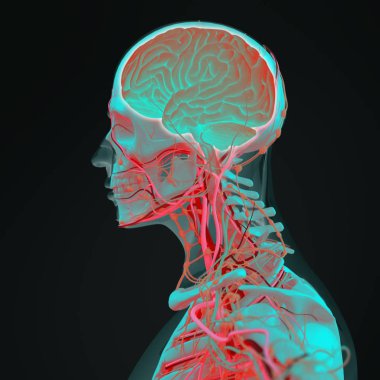 İnsan kafası anatomisi modeli