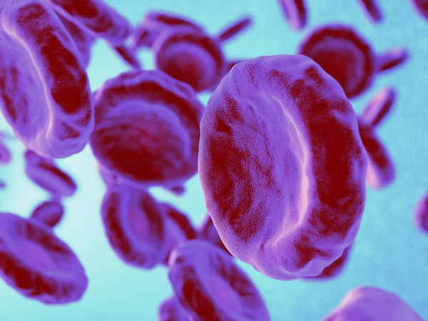 Rendering delle cellule del sangue — Foto Stock