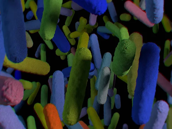 Gut bacterias microbiome — Stock Photo, Image