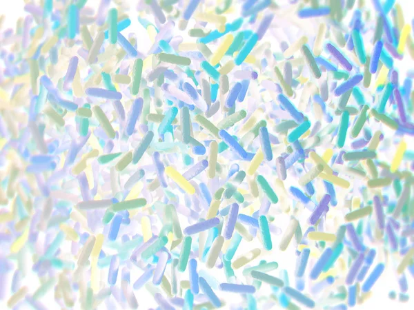 Mikrobiom von Darmbakterien — Stockfoto
