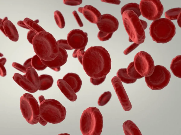 Клетки крови рендерятся — стоковое фото