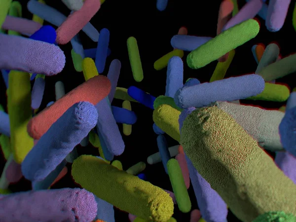 Кишечнику бактерії мікробіома — стокове фото