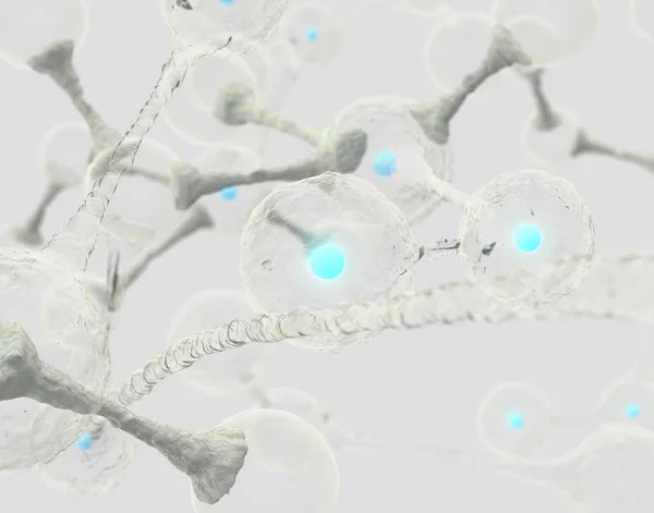 Concept de molécules de microbiologie — Photo