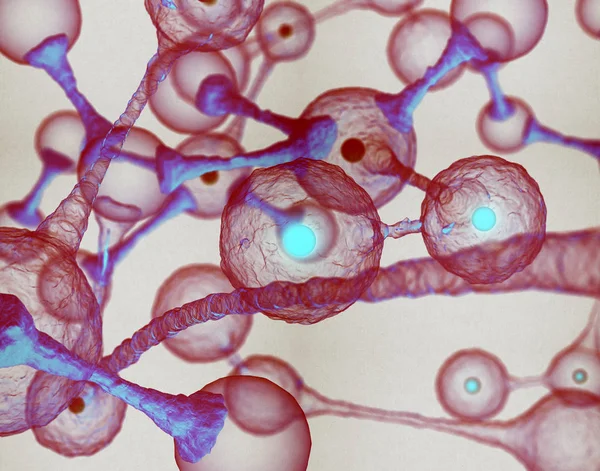 Концепция молекул микробиологии — стоковое фото