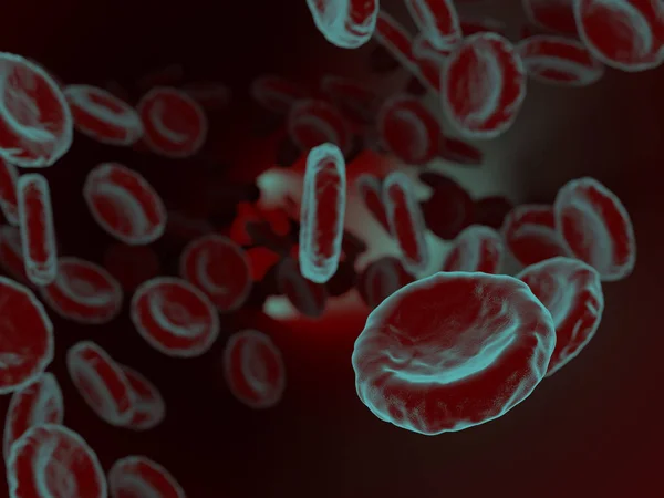 Rendering delle cellule del sangue — Foto Stock