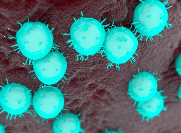 Virus Bacterias renderizar —  Fotos de Stock