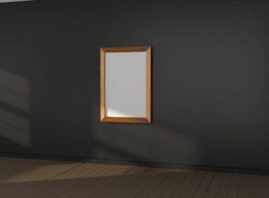 boş resim çerçevesi duvar üzerinde Oda
