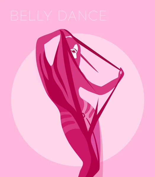 Belly dance girl — Stock Vector