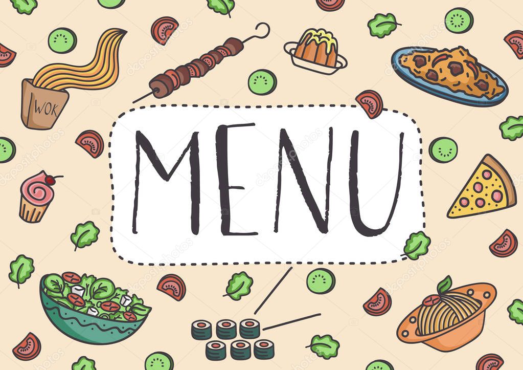 Cover for the menu