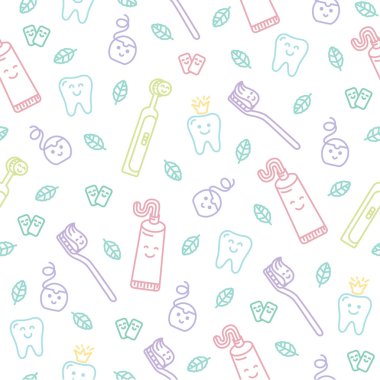 Vektör sorunsuz diş deseni