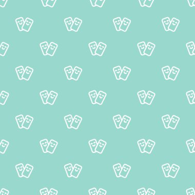 Satır simgeler vektör sorunsuz modern diş deseni