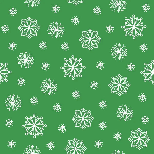 Seamless Christmas pattern. Red Christmas gifts and snowflakes on a green  background. Wrapping paper, craft paper Stock Vector Image & Art - Alamy