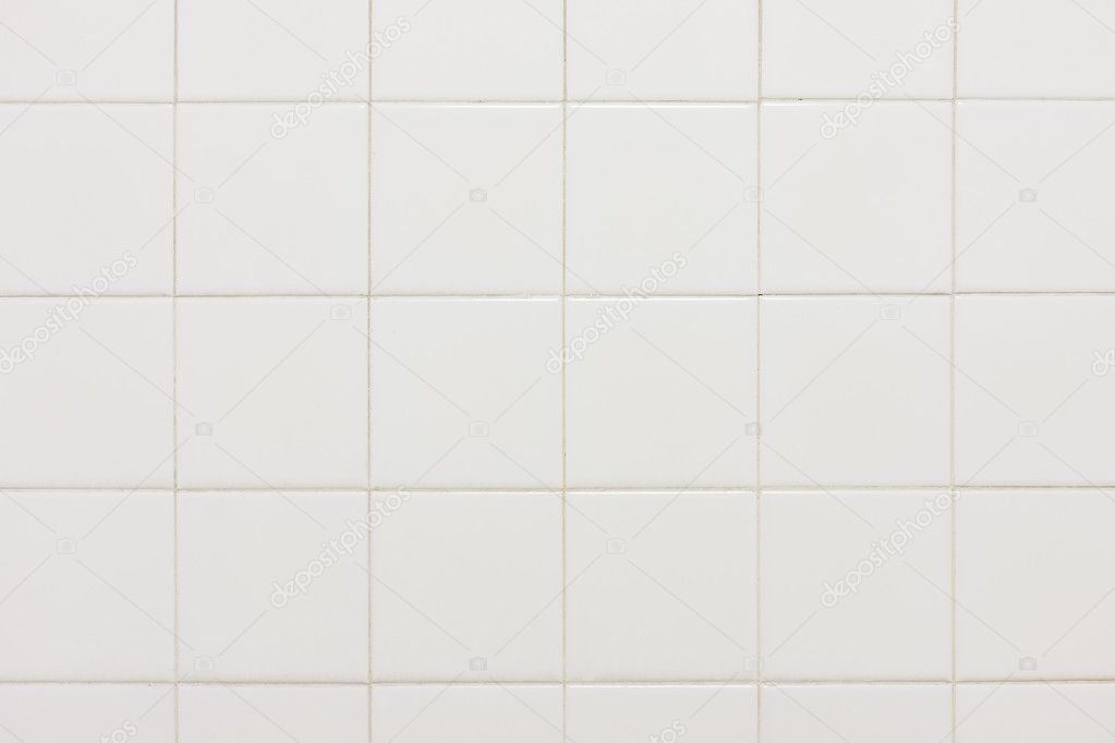 Old white bathroom tiles texture background