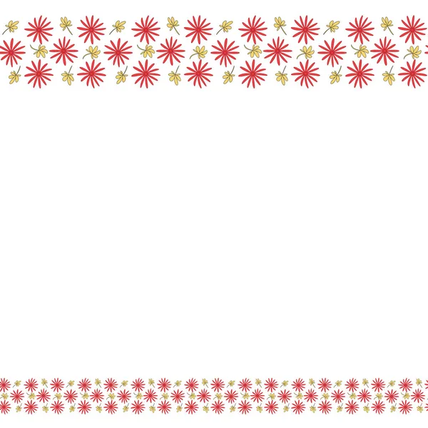 Blomma bakgrund kant stomme Stockillustration