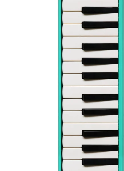 Piano keyboard. Musikalisk platta bakgrund. — Stockfoto