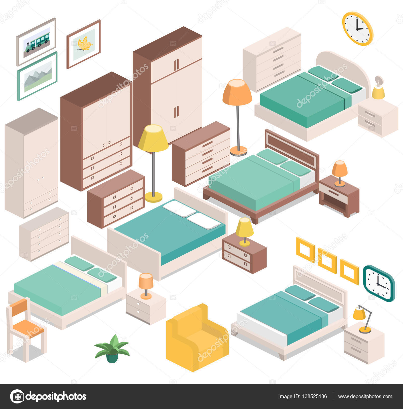 Isometric Furniture Isometric Furniture For Bedroom