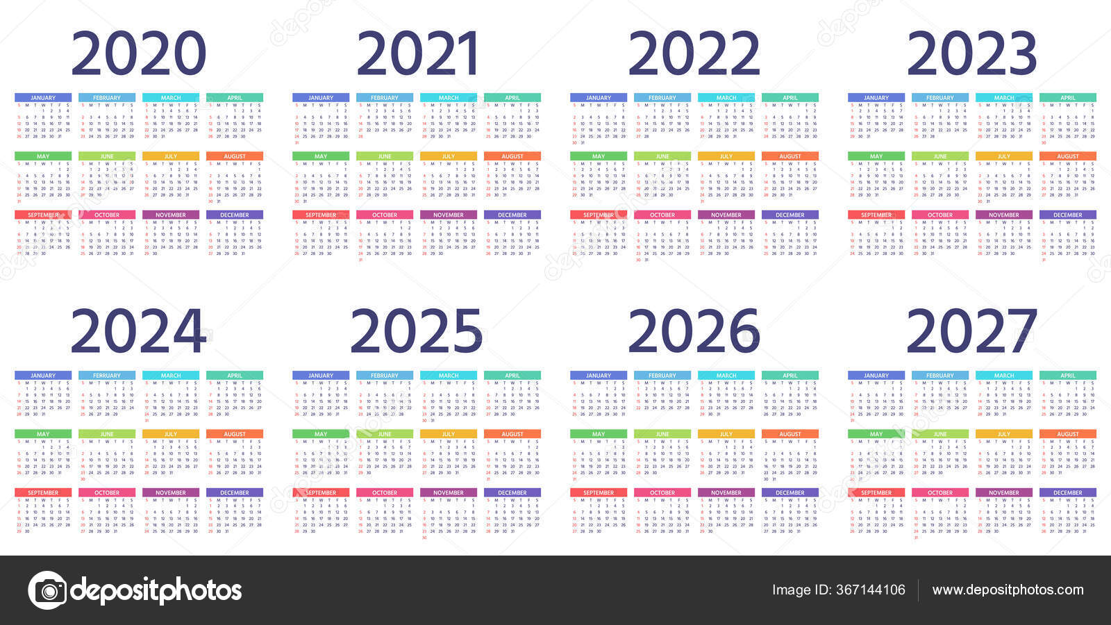 Calendar 2021 - 2025 : Calendar 2021 2022 2023 2024 2025 206 2027 2028 ...
