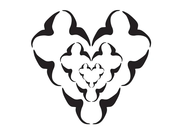 Flock kuşlar tarafından yapılan kalp