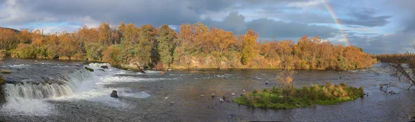 Panorama de las cataratas arco iris Brooks — Foto de Stock