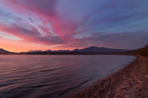 Coastline Sunrise at Brooks Camp — Stock Photo, Image