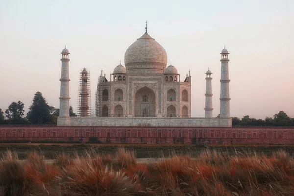 Sonnenuntergang am Taj Mahal — Stockfoto