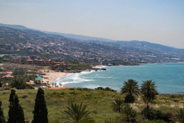 Byblos üzerinde Mediterranean Beach görünümünden